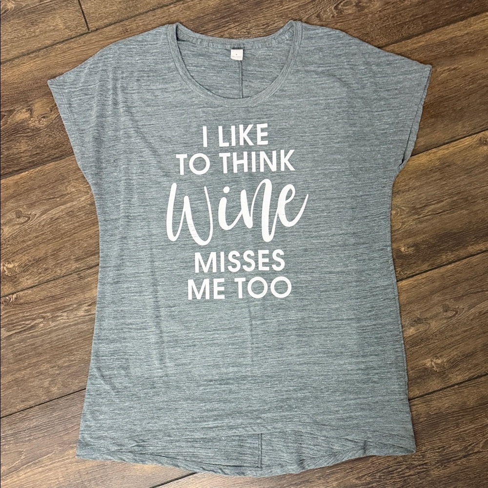 Wine Maternity Shirt, Size Small